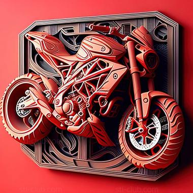 3D модель Ducati Hypermotard 950 (STL)